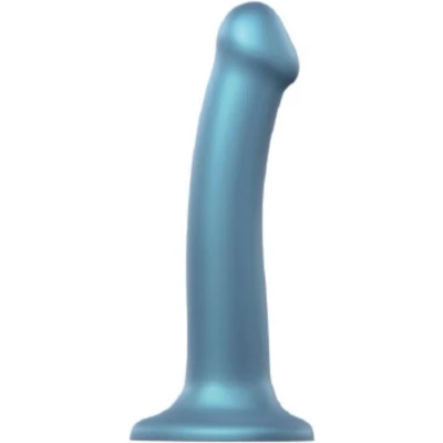 Afbeelding van Strap on me Dildo Metallic blauw GRATIS TOY bij iedere bestelling v.a. 40,