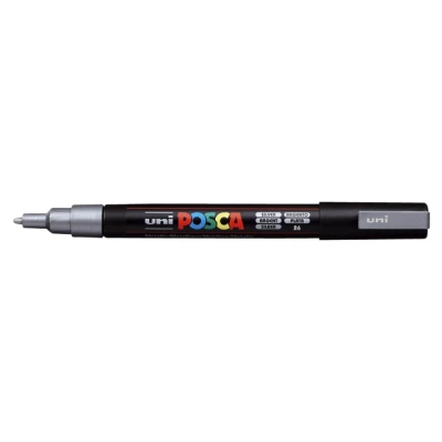 Afbeelding van Verfstift Posca PC3M F zilver