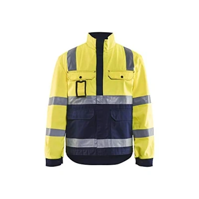 Afbeelding van Blåkläder 4023 1804 Jack Ongevoerd High Vis Geel/Marineblauw maat S