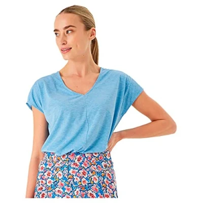 Afbeelding van Garcia Tshirt print, Dames, Maat: Medium, Riviera