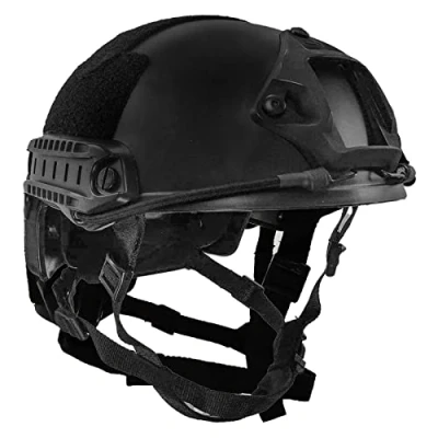 Afbeelding van LOOGU Fast MH Type veiligheidshelm, tophelm met zijdelingse rails, valhelm voor outdoor, paintball, vrije tijd, tactische helm, vechthelm