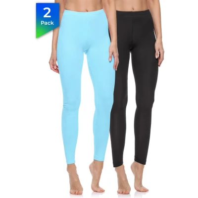 Afbeelding van Merry Style Dames Leggings Sport Vrijetijdsbroek Lang Katoen MS MS10 198 LE 2Pack Zwart/Turquoise XL