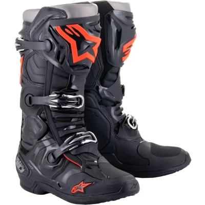Afbeelding van Alpinestars 2024 Tech 10 Crosslaarzen Zwart / Rood Fluor maat 49.5