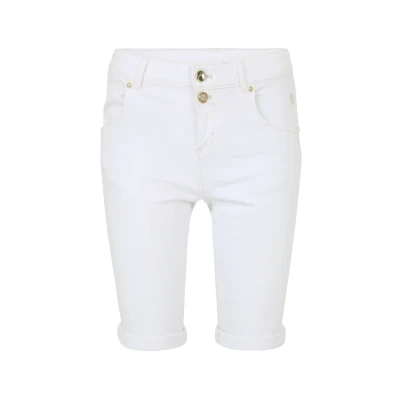 Afbeelding van Cartoon MIT Stickerei Jeansshort, Dames, Maat: 34, Weiß
