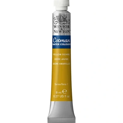 Afbeelding van Winsor &amp; Newton 8840118 Cotman aquarelverf Studio waterverf, levendige hoogwaardige kleuren met zeer goede verwerkingseigenschappen 8 ml tube Yellow Ochre