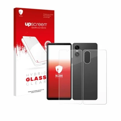 Afbeelding van upscreen Screenprotector voor Sony Xperia 10 VI (Voor+Achter) Folie Beschermfolie Beschermglas transparant