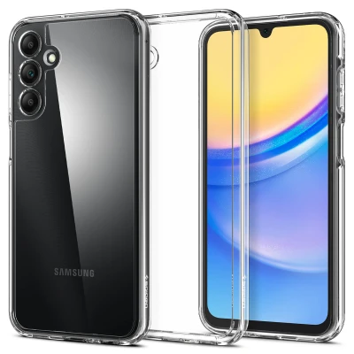 Afbeelding van Samsung Galaxy A15 (4G) Hoesje Kunststof Spigen Backcover/Hardcase Transparant Telefoonhoesje Shockproof/Valbescherming