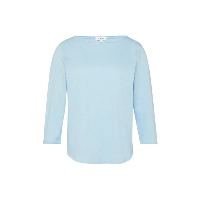 Afbeelding van s.Oliver MIT 3/4ÄRMELN Longsleeve, Dames, Maat: 40, Hellblau