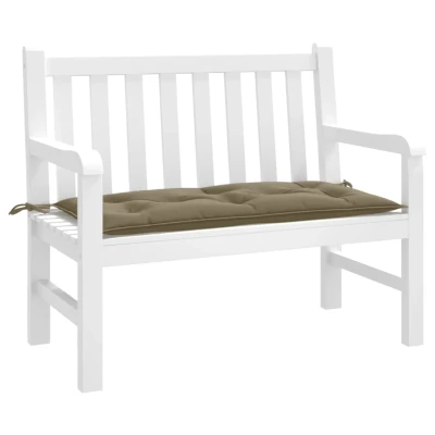 Afbeelding van Tuinbankkussen 100x50x7 cm stof gemêleerd taupe