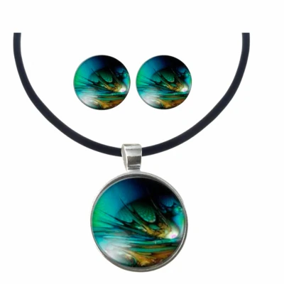 Afbeelding van 2 Delige set 2.5 Suzan Ketting met zilveren oorbellen Charme Bijoux