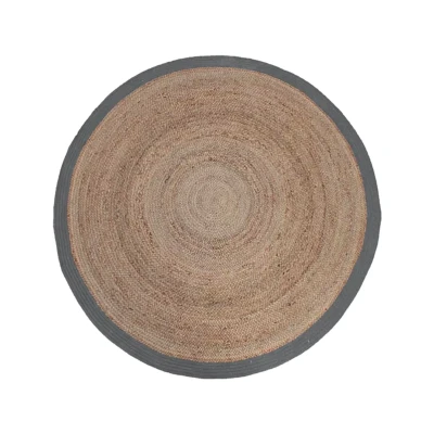 Afbeelding van LABEL51 Vloerkleden Jute Grijs 150x150 cm Majorr