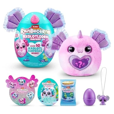 Afbeelding van Rainbocorns Sparkle Heart Series 1 AXOLOTLCORN Surprise Tie Dye Pink Axolotl, 92120D