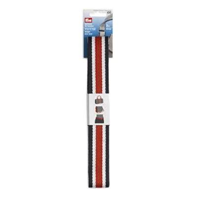 Afbeelding van Prym 965215 tassen 40mm blauw/wit/rood gordelband, polyester, 40 mm