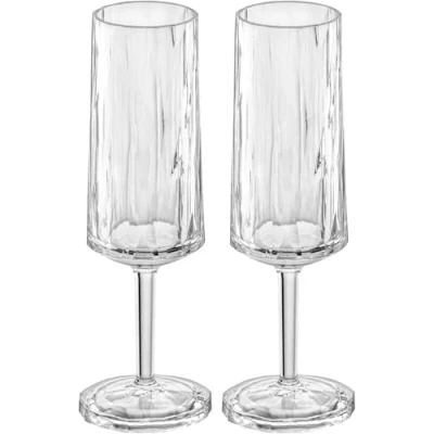 Afbeelding van Champagneflute Koziol Superglas Club No. 14 100 ml Transparant (Set van 2)
