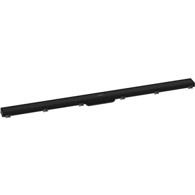 Afbeelding van hansgrohe RainDrain Match 1200, 56042670, met in hoogte verstelbaar frame, matzwart, afwerkset douchegoot, 120 cm