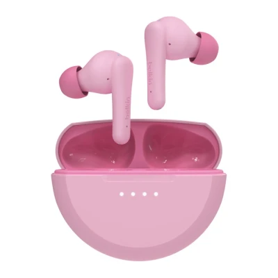 Afbeelding van Belkin SoundForm Nano 2 Bluetooth oordopjes voor kinderen met ingebouwde microfoon, 28 uur batterijduur, veilig 85dB volume, IPX5 waterbestendigheid iPhone