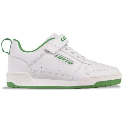 Afbeelding van LOTTO Unisex Toco Bc K Sneakers voor kinderen, witgroen., 26 EU