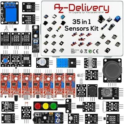 Afbeelding van AZDelivery 35 in 1 Microcontroller Sensorenki Module Kit en Accessoire compatibel met Arduino Inclusief E Book!