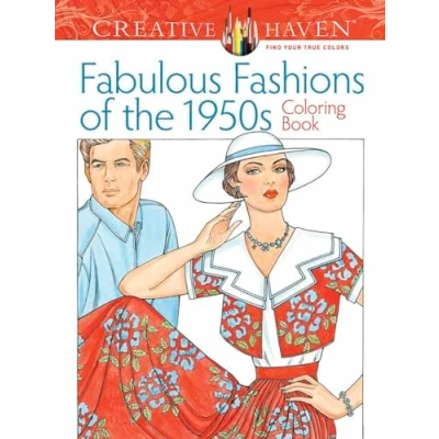Afbeelding van Creative Haven Fabulous Fashions of the 1950s Coloring Book