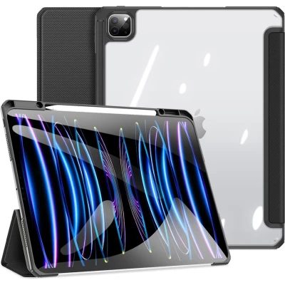 Afbeelding van Dux Ducis Tablet hoes geschikt voor Apple iPad Pro 13 (2024) Toby Series Auto Wake/Sleep functie Met Pencil houder Zwart