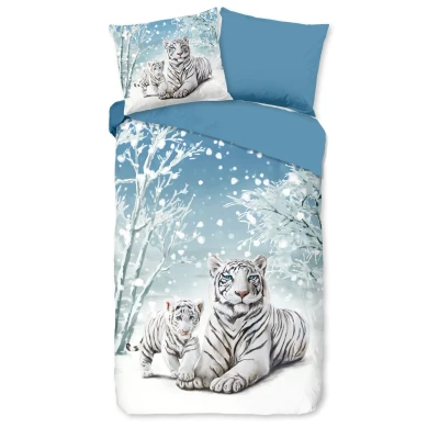 Afbeelding van Dekbedovertrek Good Morning Safe Blue Flanel 140 x 200 / 220 cm 1 Persoons