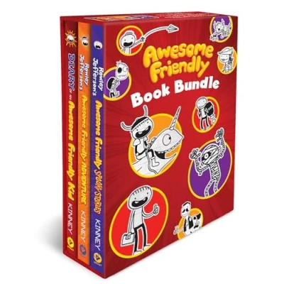 Afbeelding van Diary of a Wimpy Kid Awesome Friendly 3 Book Hardcover Gift Set