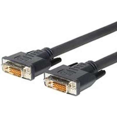 Afbeelding van MicroConnect 3 m DVI D M/M kabel (DVI D, man, goud, zwart)