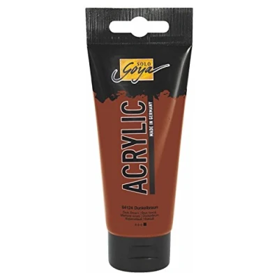 Afbeelding van Solo Goya Donkerbruine Acrylverf 100ml tube Hoge kwaliteit A merk