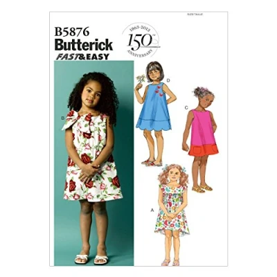 Afbeelding van Butterick BTK 5876 CCB (1 2 3 4) B5876 naaipatroon om te naaien, elegant, extravagant, modieus