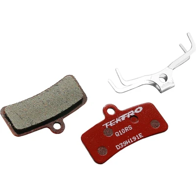 Afbeelding van Tektro Schijfrem rempad Q10RS 4 piston, resin rood