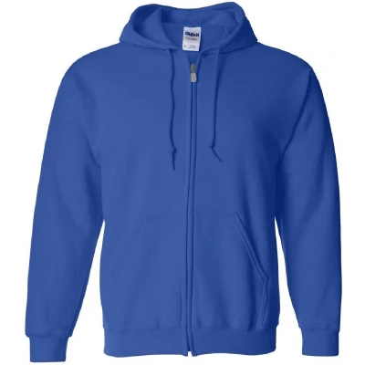 Afbeelding van Gildan Zware Blend Unisex Adult Full Zip Hooded Sweatshirt Top (Koninklijk)
