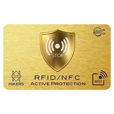 Afbeelding van 3 Anti RFID/NFC kaart, Bescherming van contactloze bankkaarten, Gedaan met hoesjes en etuis, Portefeuille wordt volledig beschermd, Kredietkaart, Betaalkaarten, Paspoort, RFID blokkering