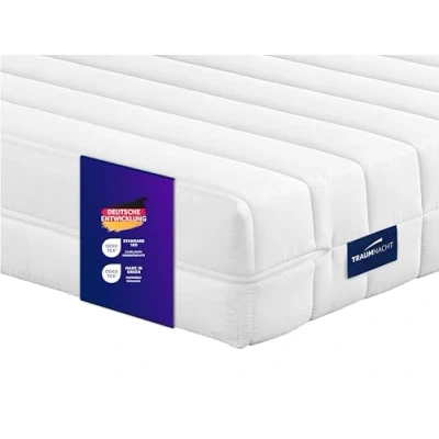 Afbeelding van Traumnacht Easy Comfort 2 in 1 Duo orthopedisch comfortschuimmatras met 7 zones, hardheidsgraad en 3, Öko Tex gecertificeerd, 90 x 200 cm, hoogte 11 geproduceerd volgens Duitse kwaliteitsnorm