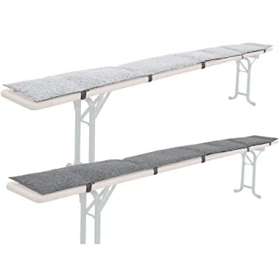 Afbeelding van 2x Bierbankkussens van Vilt 220 x 25 2cm Omkeerbare Pads Biertentenset Kussen