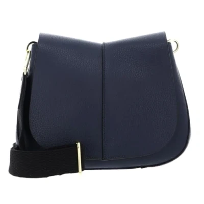Afbeelding van GIANNI CHIARINI Leren schoudertas Helena Round Crossbody Bag Navy donkerblauw