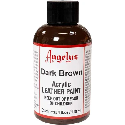 Afbeelding van Angelus leerverf Donker Bruin 118ml