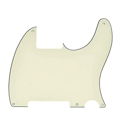 Afbeelding van KAISH Oud Wit 3 Ply 5 Hole Tele Blank Slagplaat Scratch Plaat Geen Pickup Gat Voor Fender Esquire