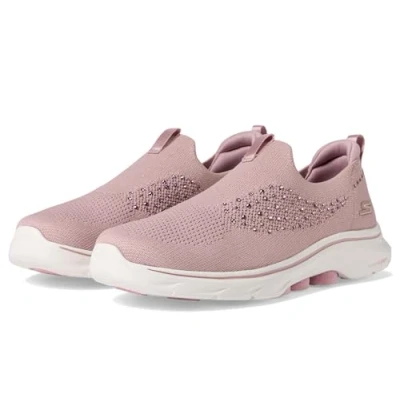 Afbeelding van Skechers Dames Go Walk 7 Bling Sneaker, Paars, 37 EU