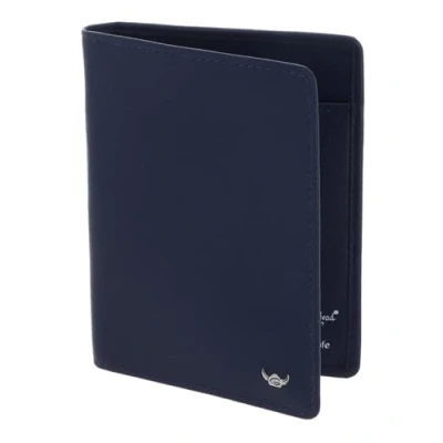 Afbeelding van Golden Head Leren Identiteitskaarthoesje Madrid RFID Protect ID Case Blue Blauw