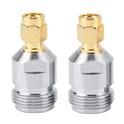 Afbeelding van 2 stuks RF stekker coax adapter N bus naar SMA Testomvormer 0 6 GHz frequentie 50Ω impedantie