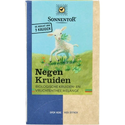 Afbeelding van Sonnentor Negen kruiden &amp; vruchten melange bio 18 zakjes