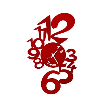 Afbeelding van Arti e Mestieri Lupin wall clock red