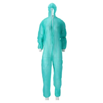 Afbeelding van Overalls CMT Coverall PP Non Woven met Ritssluiting Groen Maat XXL