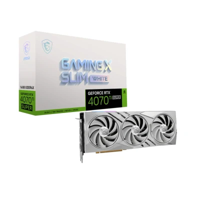 Afbeelding van VGA MSI GeForce RTX 4070 Ti SUPER 16G GAMING X SLIM WHITE