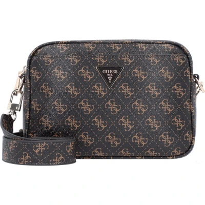 Afbeelding van Guess Meridian 24 CM Schoudertas, Dames, Maat: One Size, Brown logo