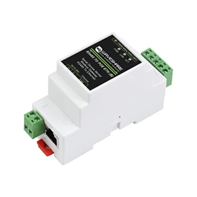Afbeelding van Industriële RS485 naar RJ45 Ethernet seriële server, ondersteunt POE poort, elektrische isolatie, TCP/IP Serial, Rail Mount Support