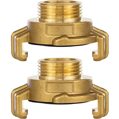 Afbeelding van Poppstar 2x Messing Snelkoppeling 3/4 inch Buitendraad (G 3/4&quot; schroefdraad met koppeling systeem Geka)