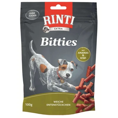 Afbeelding van RINTI Extra Bitties 100 g Eend met Ananas &amp; Kiwi