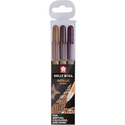 Afbeelding van Sakura Gelly Roll Metallic gelpen set 3 Nature glans effect