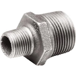 Afbeelding van Nefit Industrial dubbele nippel nr.245 verzinkt 1&quot; x 1/2&quot; bu.dr.